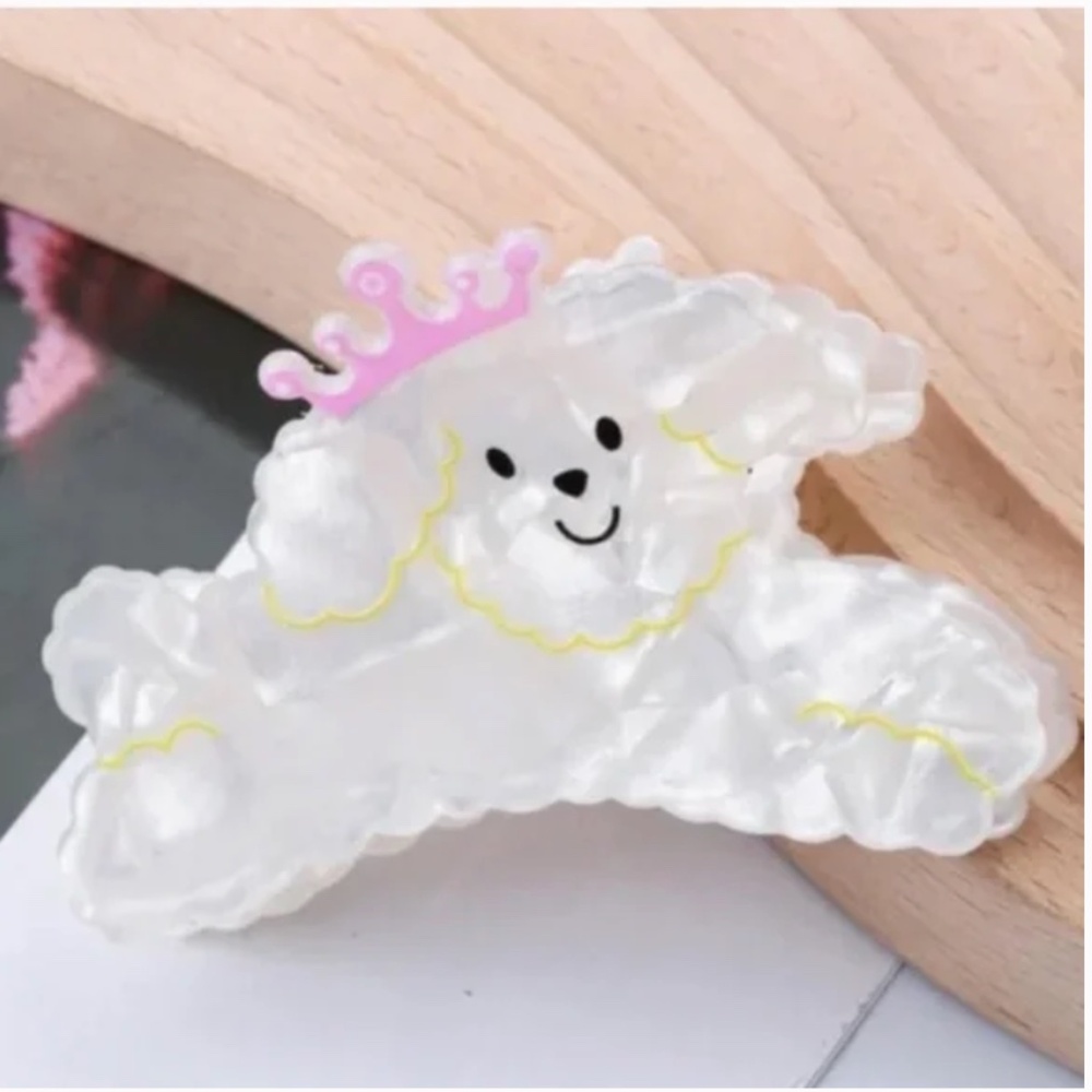 ❤️ FREE Poodle Dog Chic Crown Tiara Princess Girly Puppy Trendy Hair Claw Clip